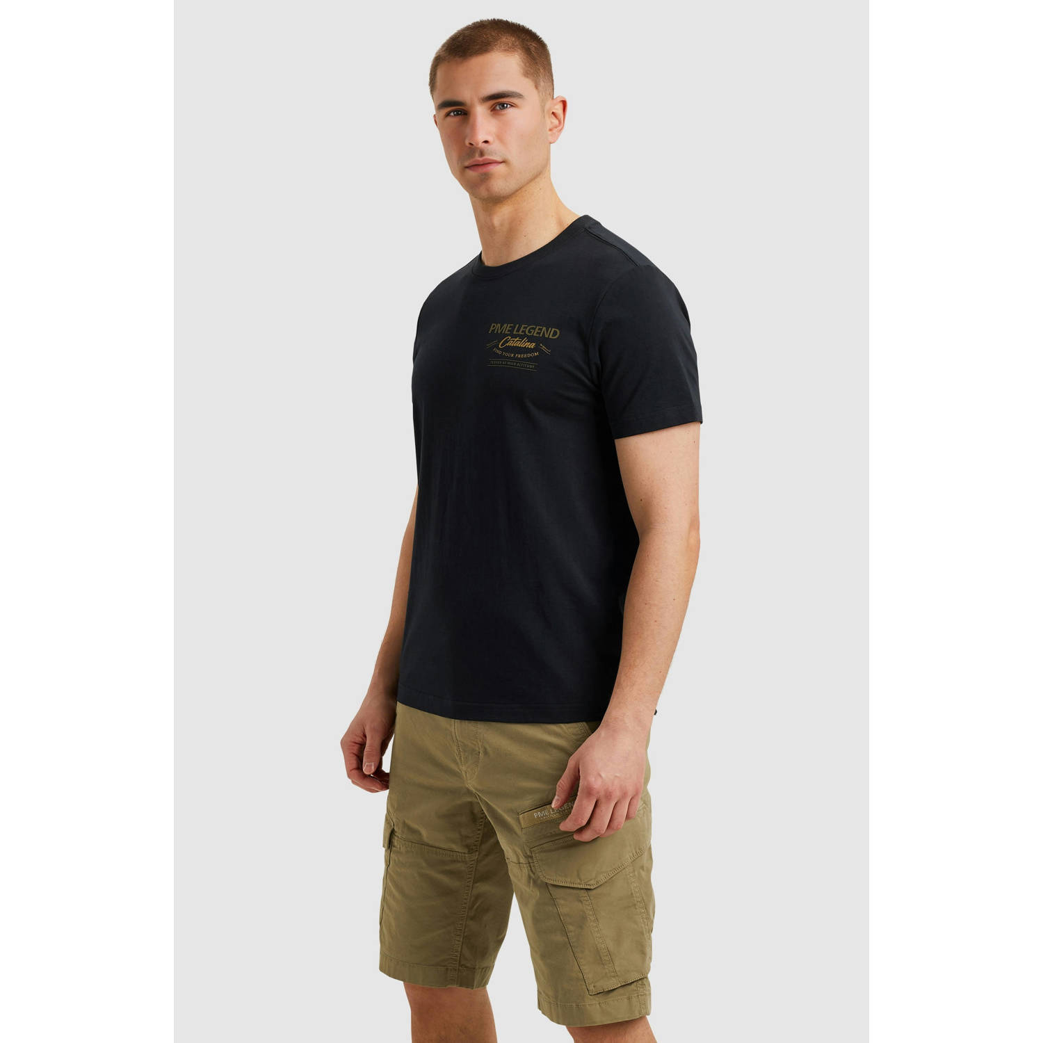 PME Legend T-shirt donkerblauw