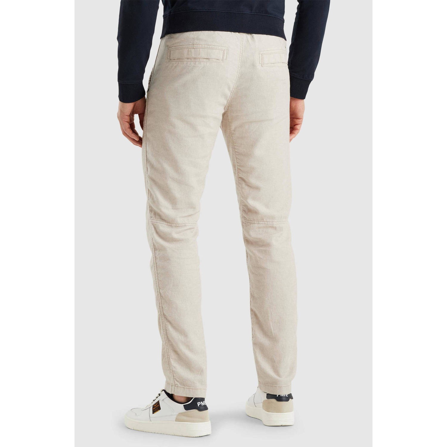 PME Legend linnen slim casual broek ecru