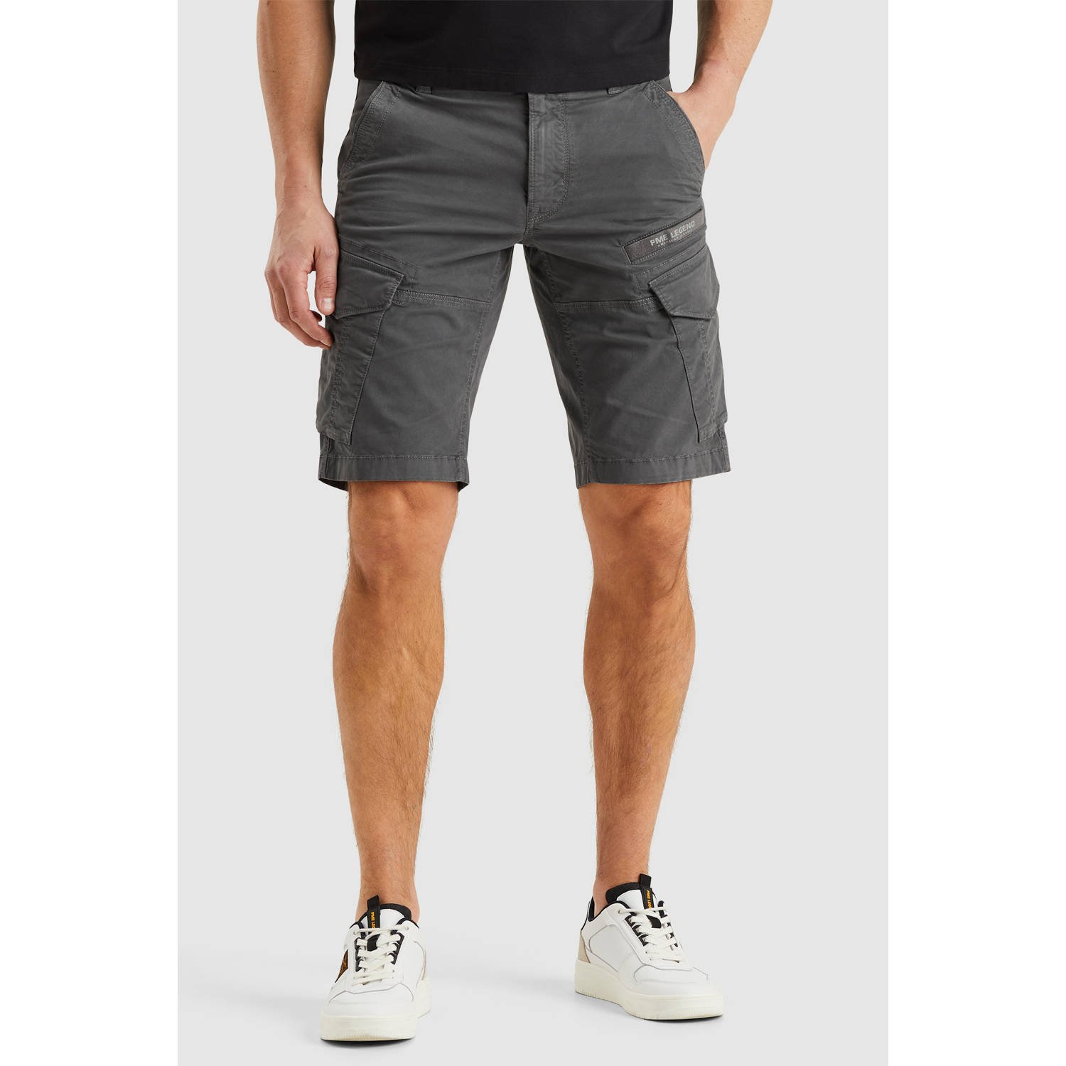 PME LEGEND Heren Broeken Nordrop Cargo Shorts Grijs