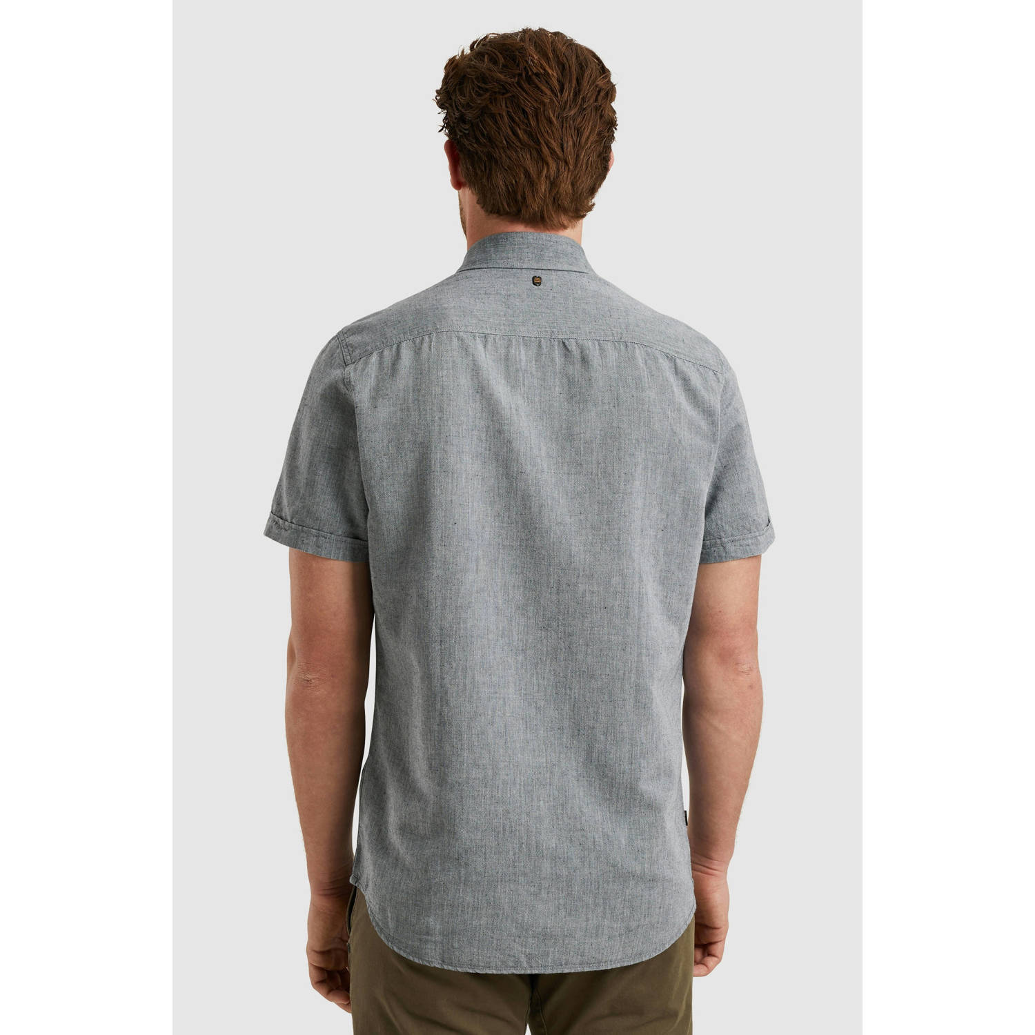 PME Legend casual overhemd grijsblauw