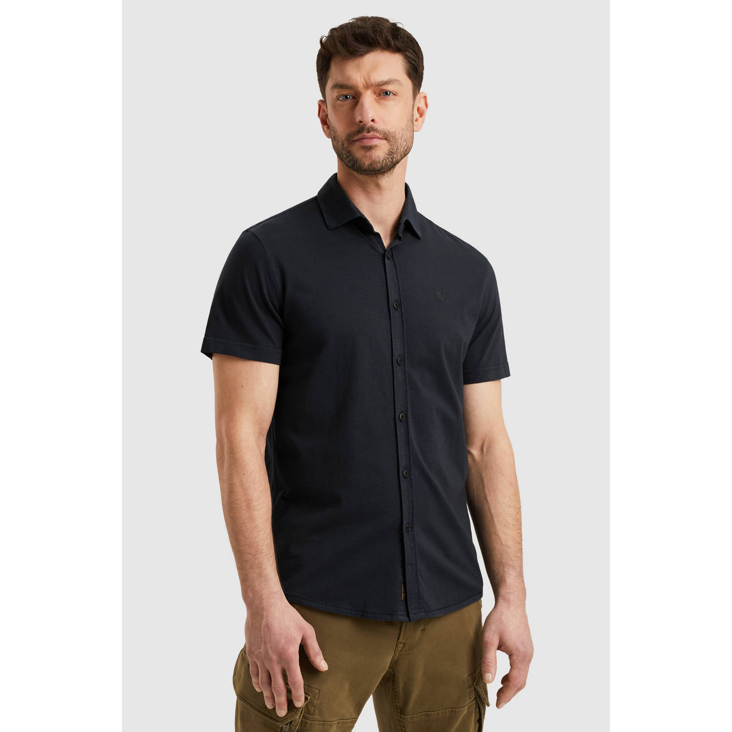 PME Legend casual overhemd donkerblauw