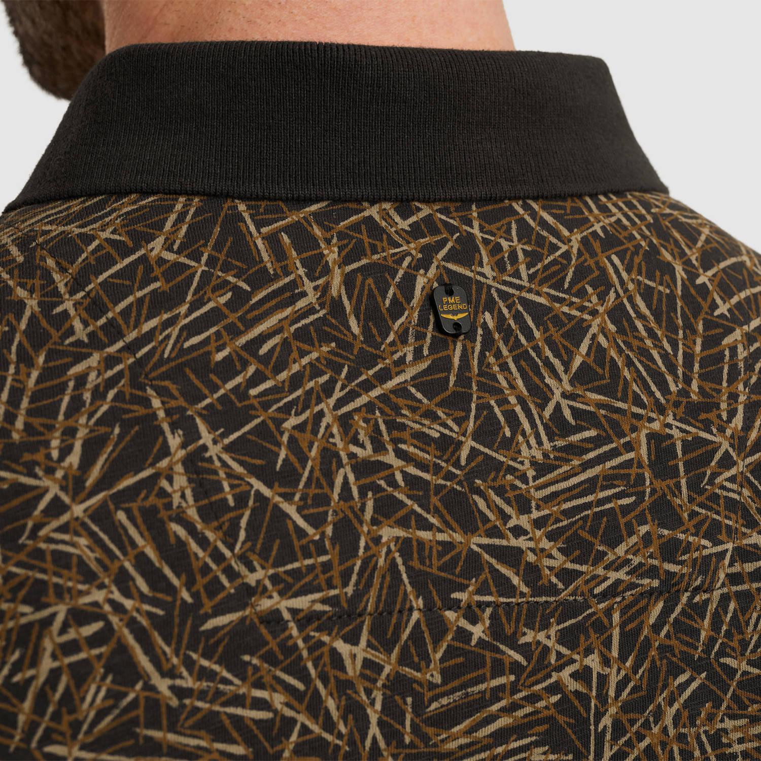 PME Legend regular polo donkerbruin