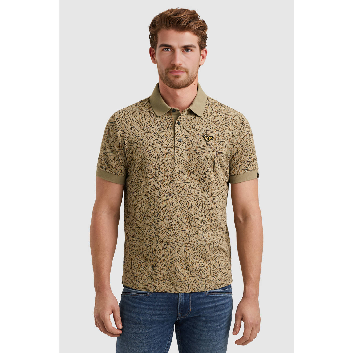 PME LEGEND Polo met allover print
