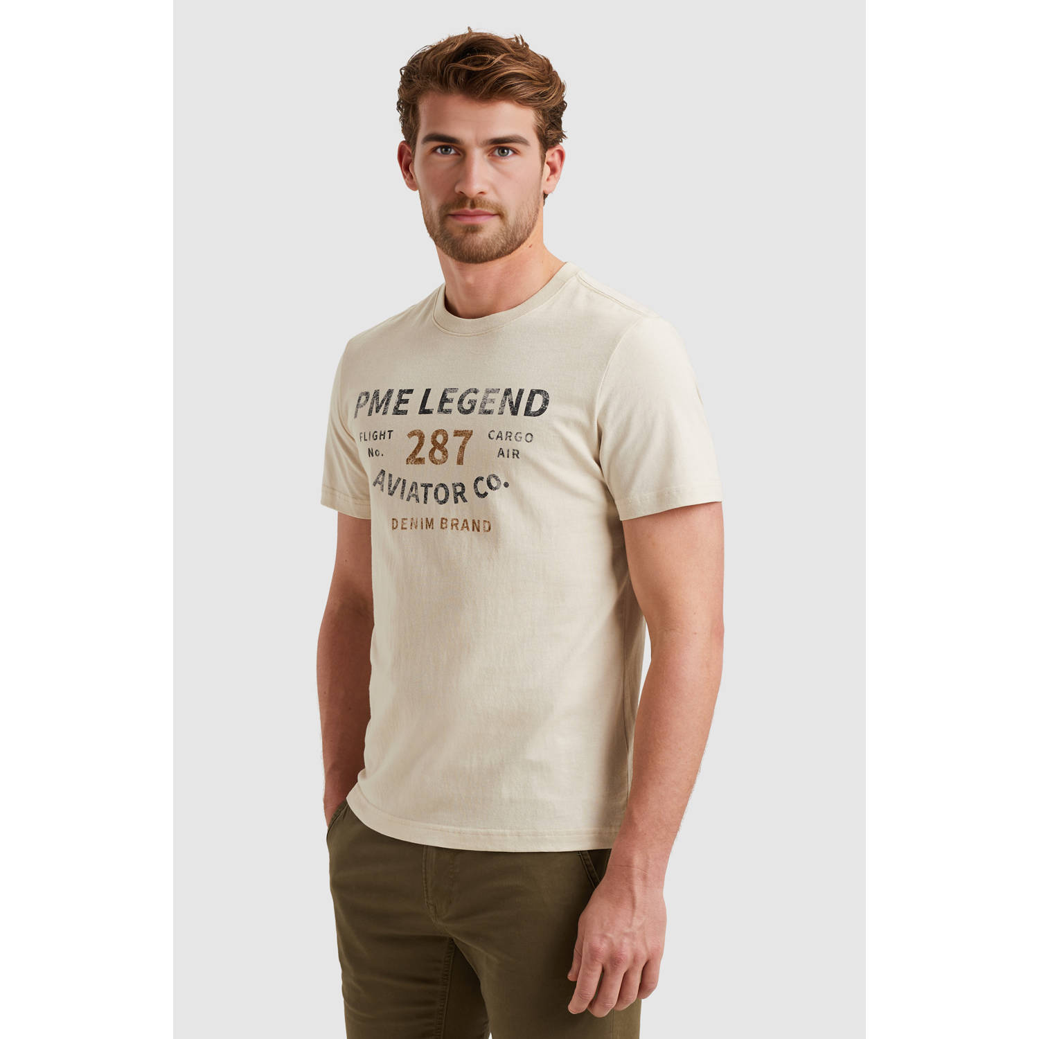 PME Legend regular T-shirt ecru