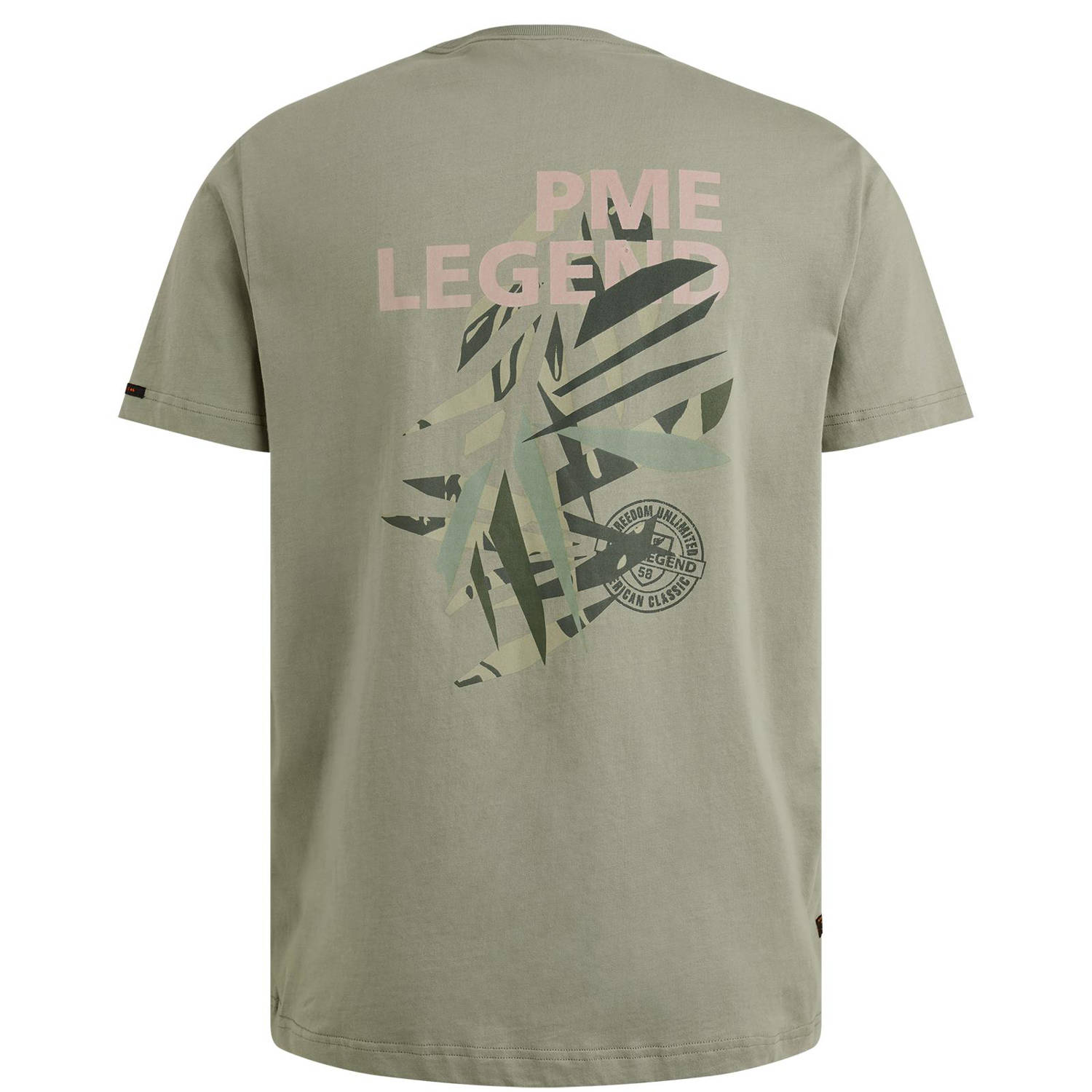 PME Legend T-shirt grijsgroen