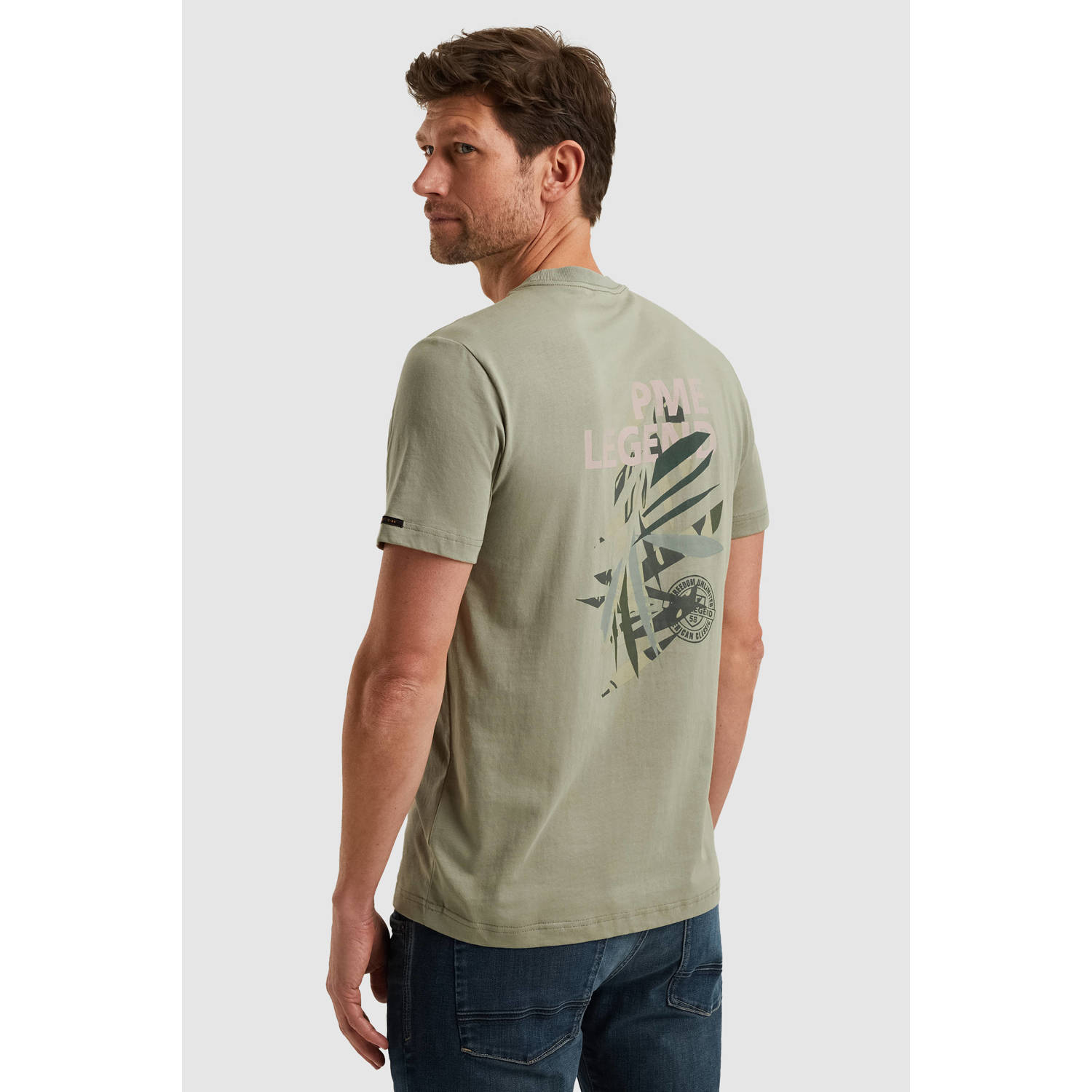 PME Legend T-shirt grijsgroen