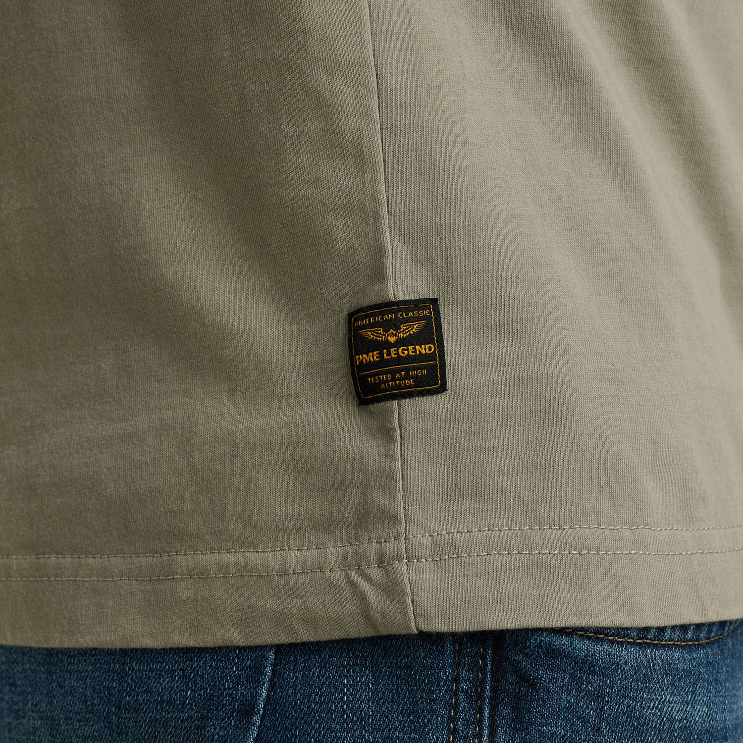 PME Legend T-shirt grijsgroen