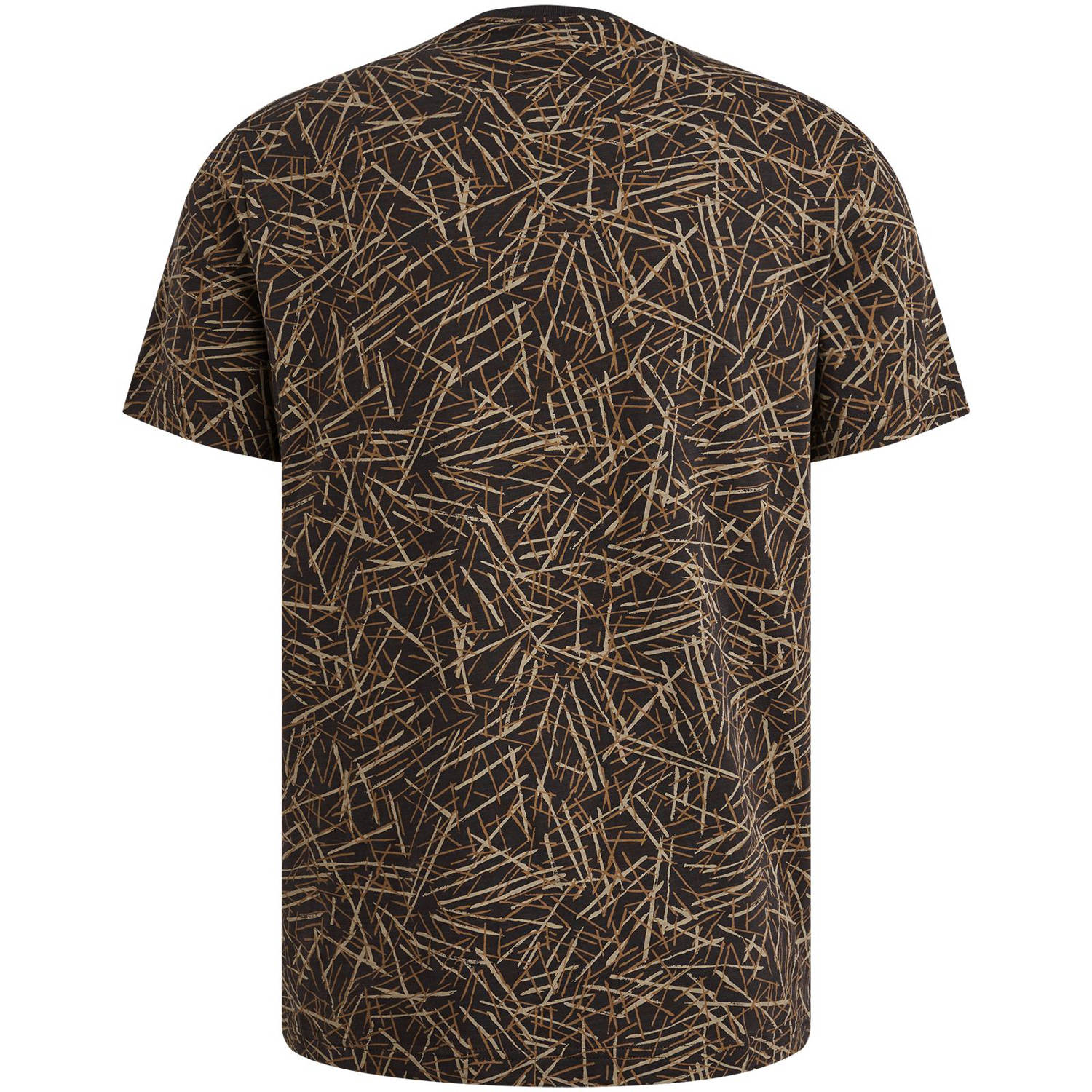 PME Legend regular T-shirt donkerbruin