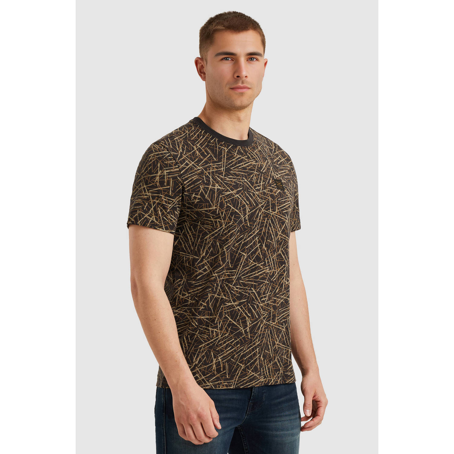 PME Legend regular T-shirt donkerbruin