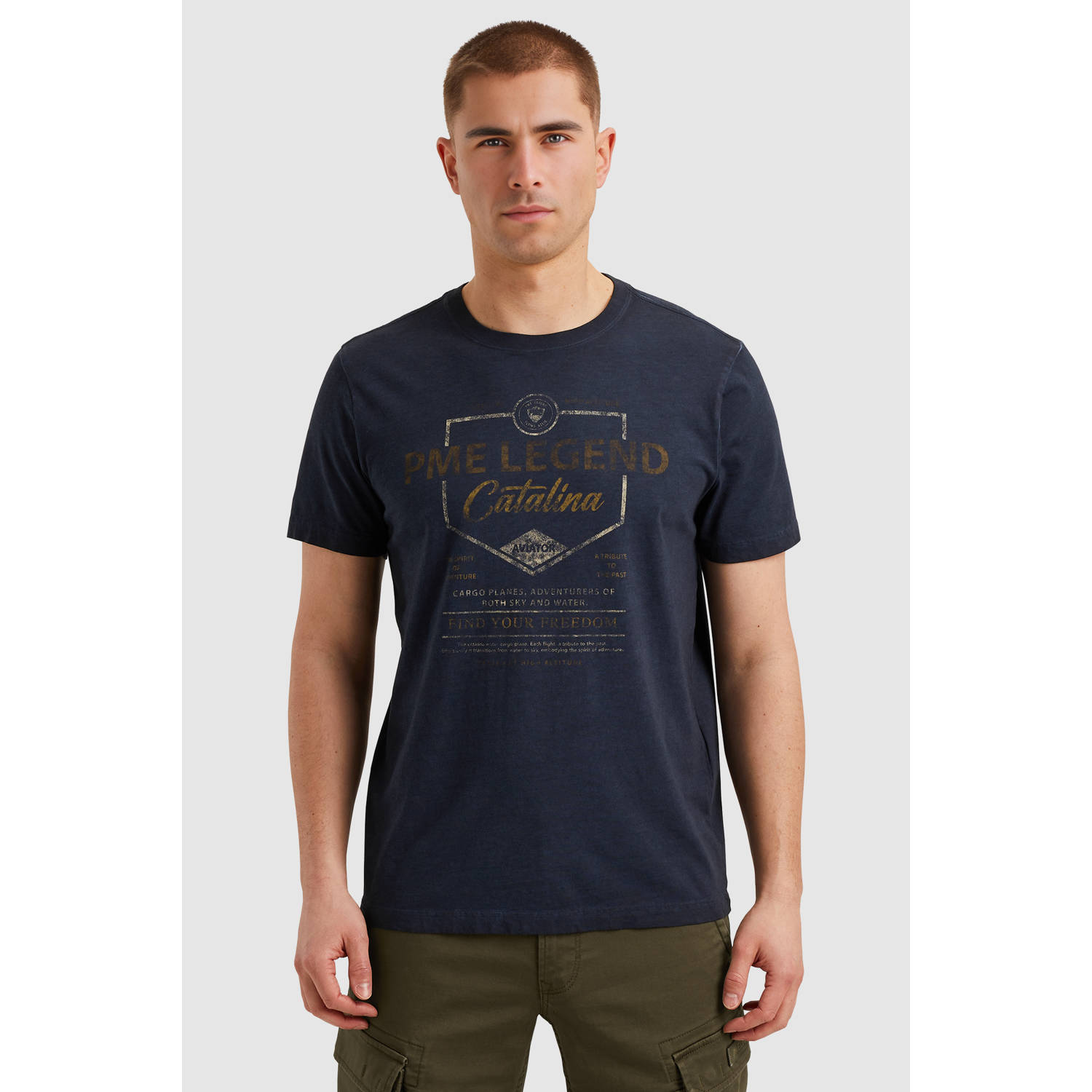 PME Legend T-shirt donkerblauw