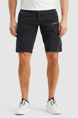 tapered cargo short blauw