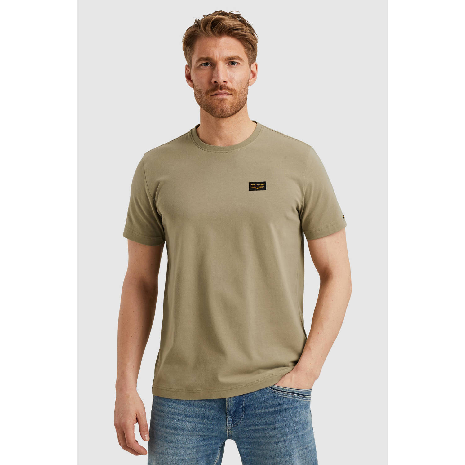 PME Legend regular T-shirt taupe