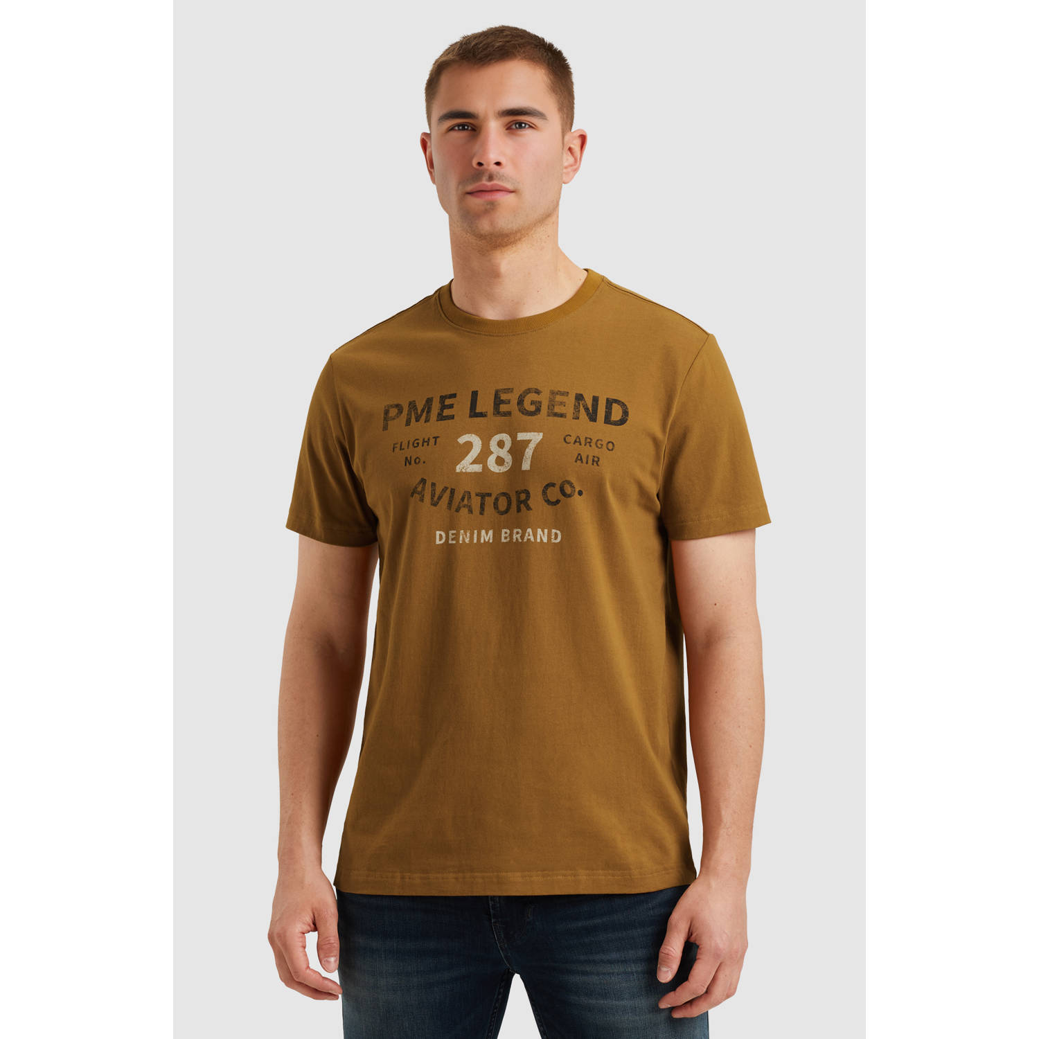 PME Legend regular T-shirt cognac