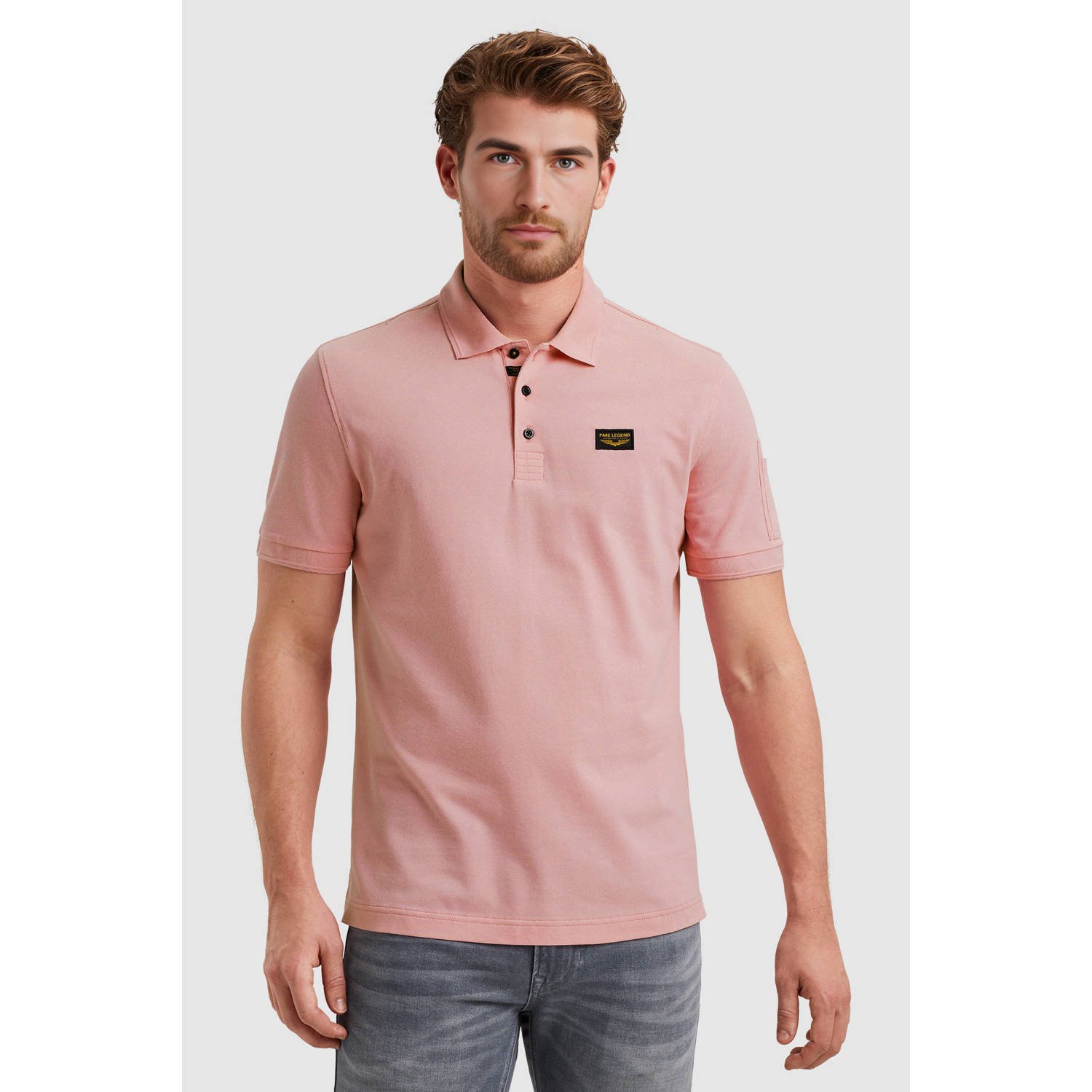 PME LEGEND Heren Polo's & T-shirts Trackway Polo Roze