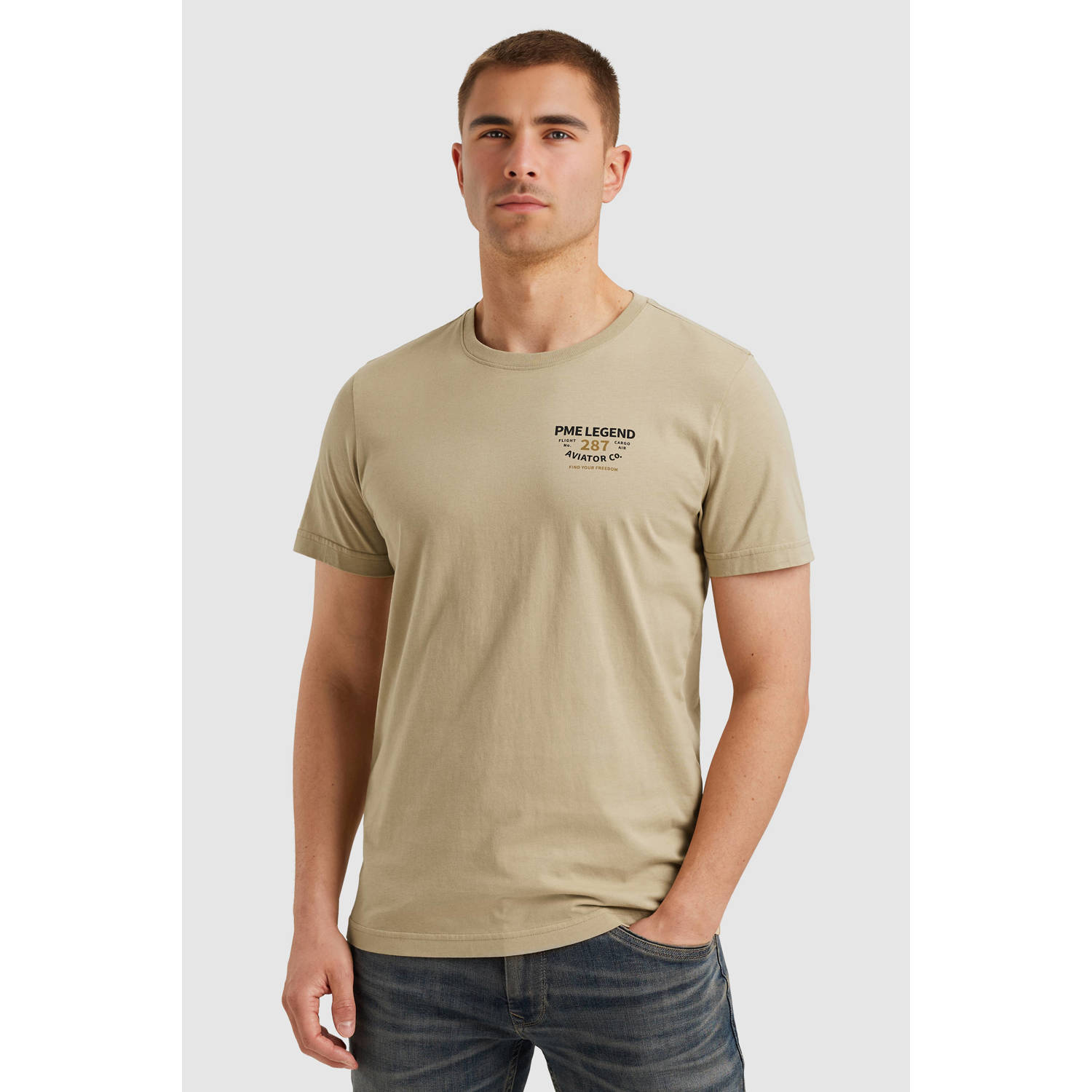 PME LEGEND T-shirt met klein artwork