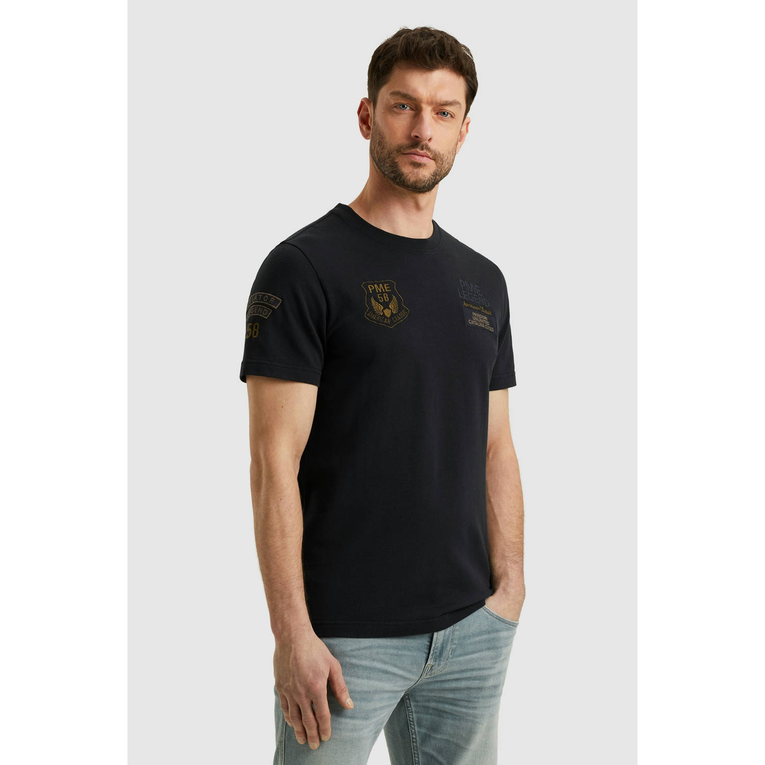 PME Legend T-shirt donkerblauw