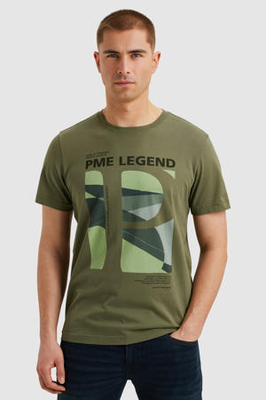 T-shirt olijfgroen