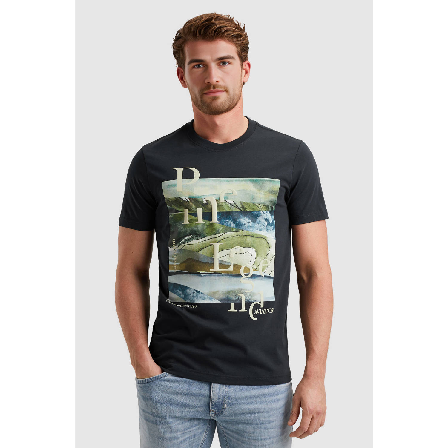 PME Legend T-shirt donkerblauw