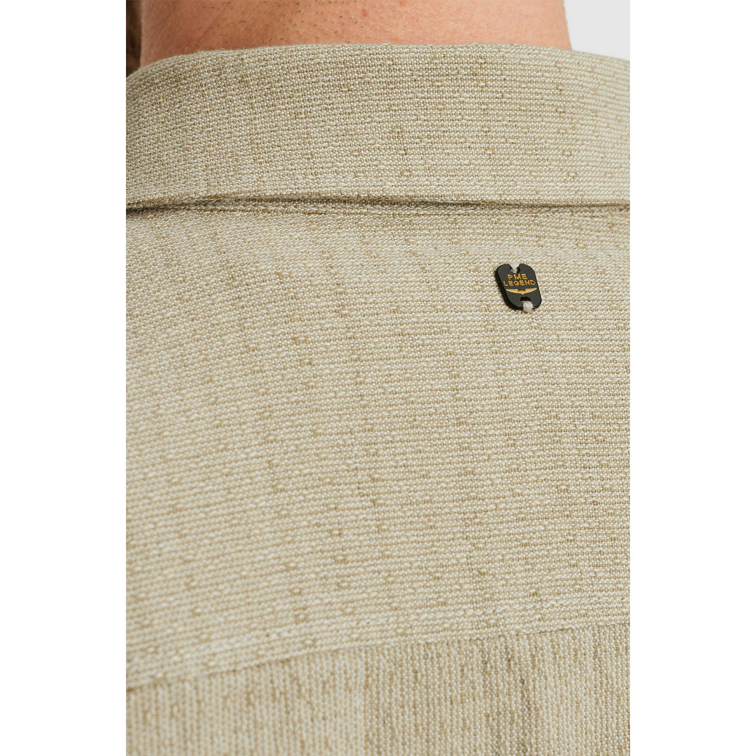 PME Legend regular overshirt beige