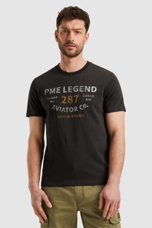 regular T-shirt antraciet