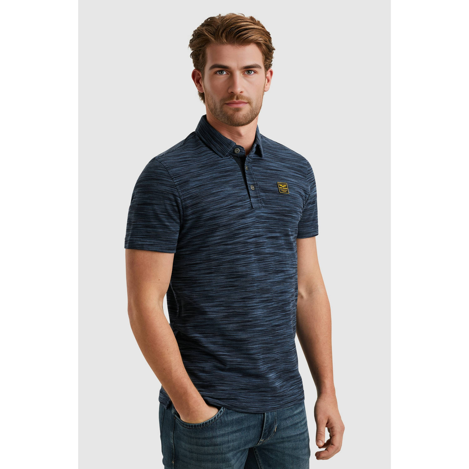 PME LEGEND Polo met streeppatroon