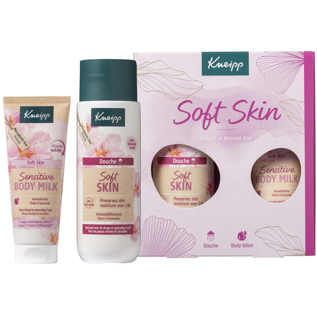 Kneipp Soft Skin geschenkset - body milk 75 ml + douche Soft Skin 200 ml