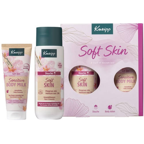 Wehkamp Kneipp Soft Skin geschenkset - body milk 75 ml + douche Soft Skin 200 ml aanbieding