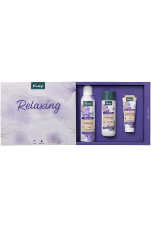geschenkset - douche foam 200 ml + douche Relaxing 200 ml + body lotion 75 ml