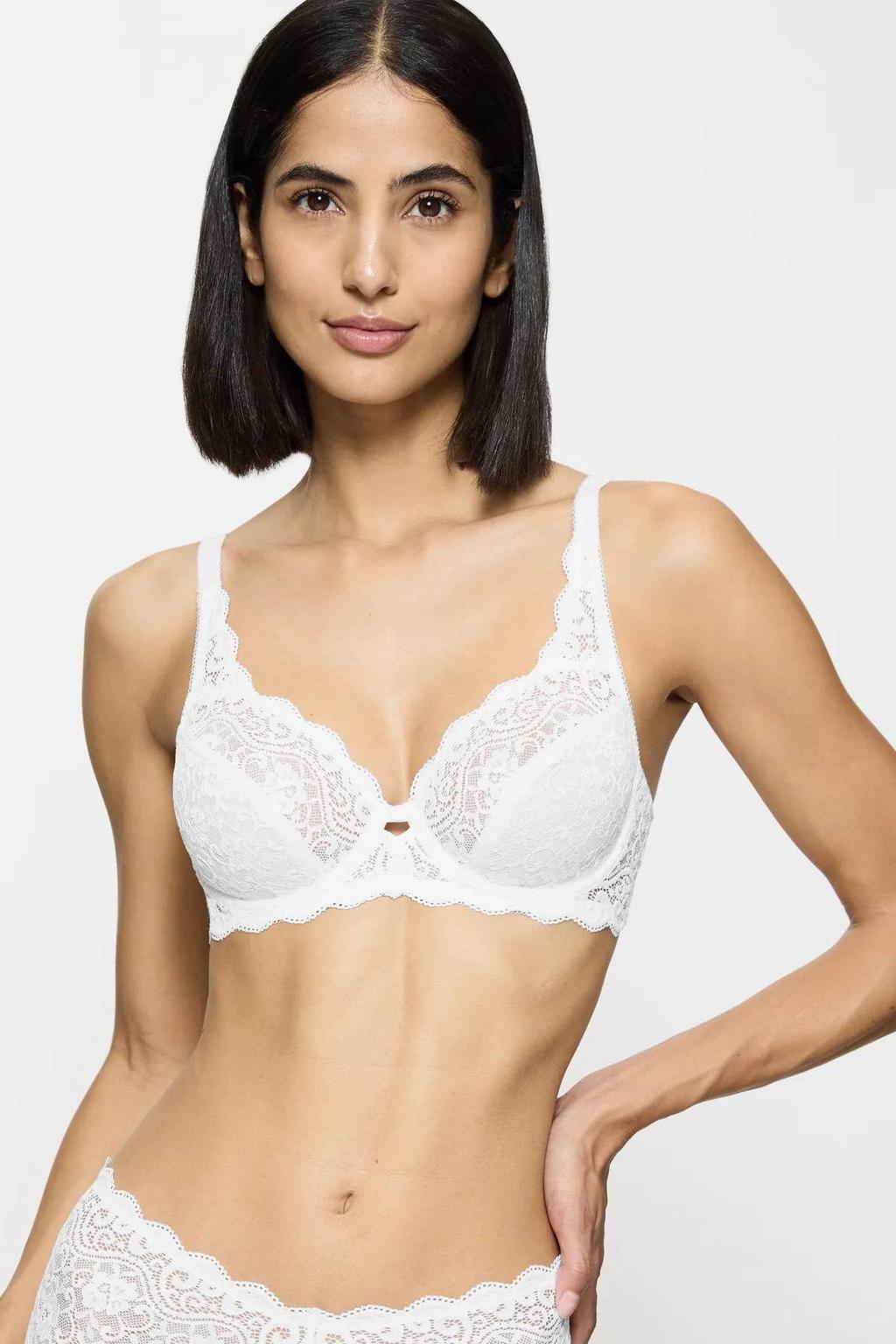 Triumph niet-voorgevormde beugelbh Amourette wit