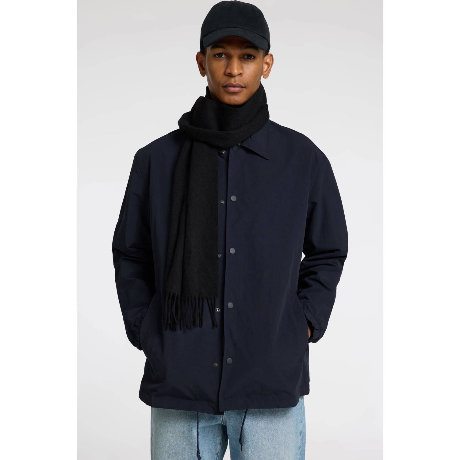 SELECTED HOMME tussenjas donkerblauw