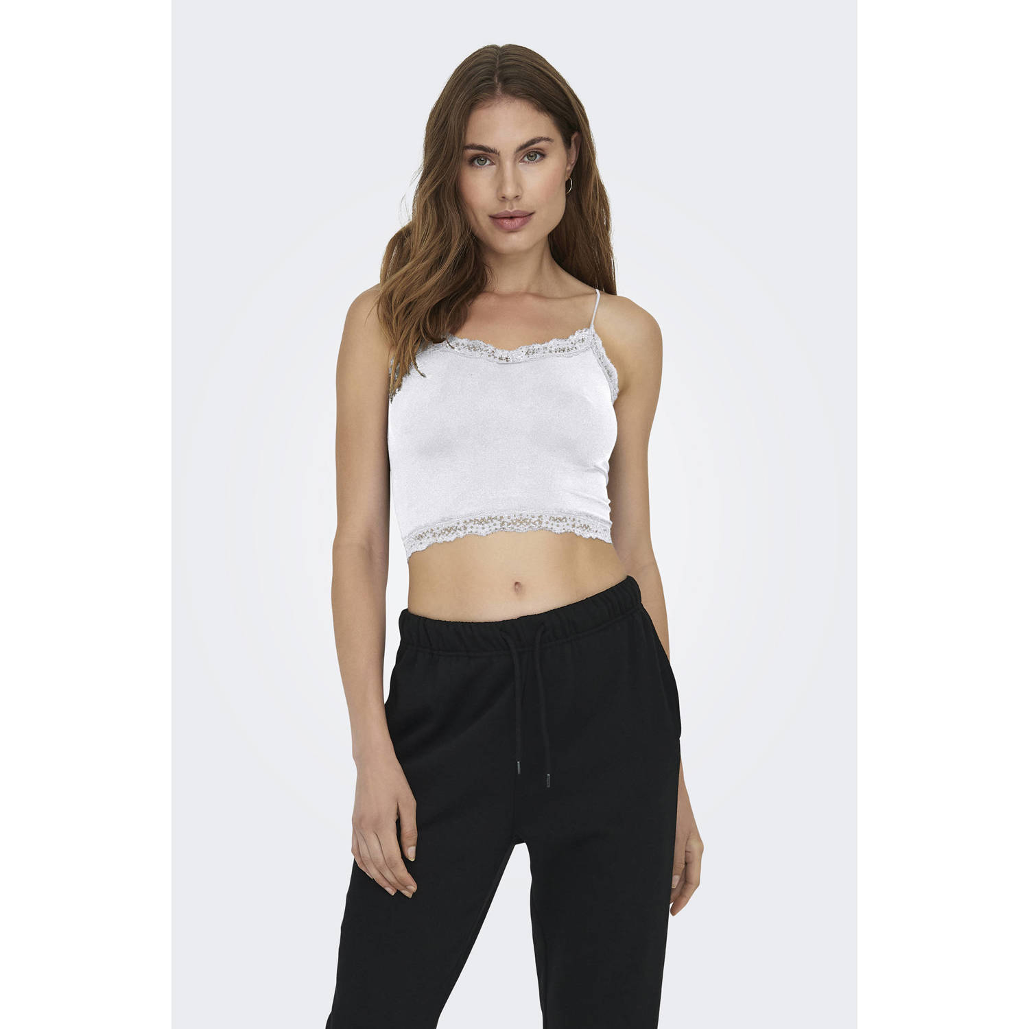 Only Top ONLVICKY LACE SEAML 2-PACK CROPPED TOP (set 2-delig)