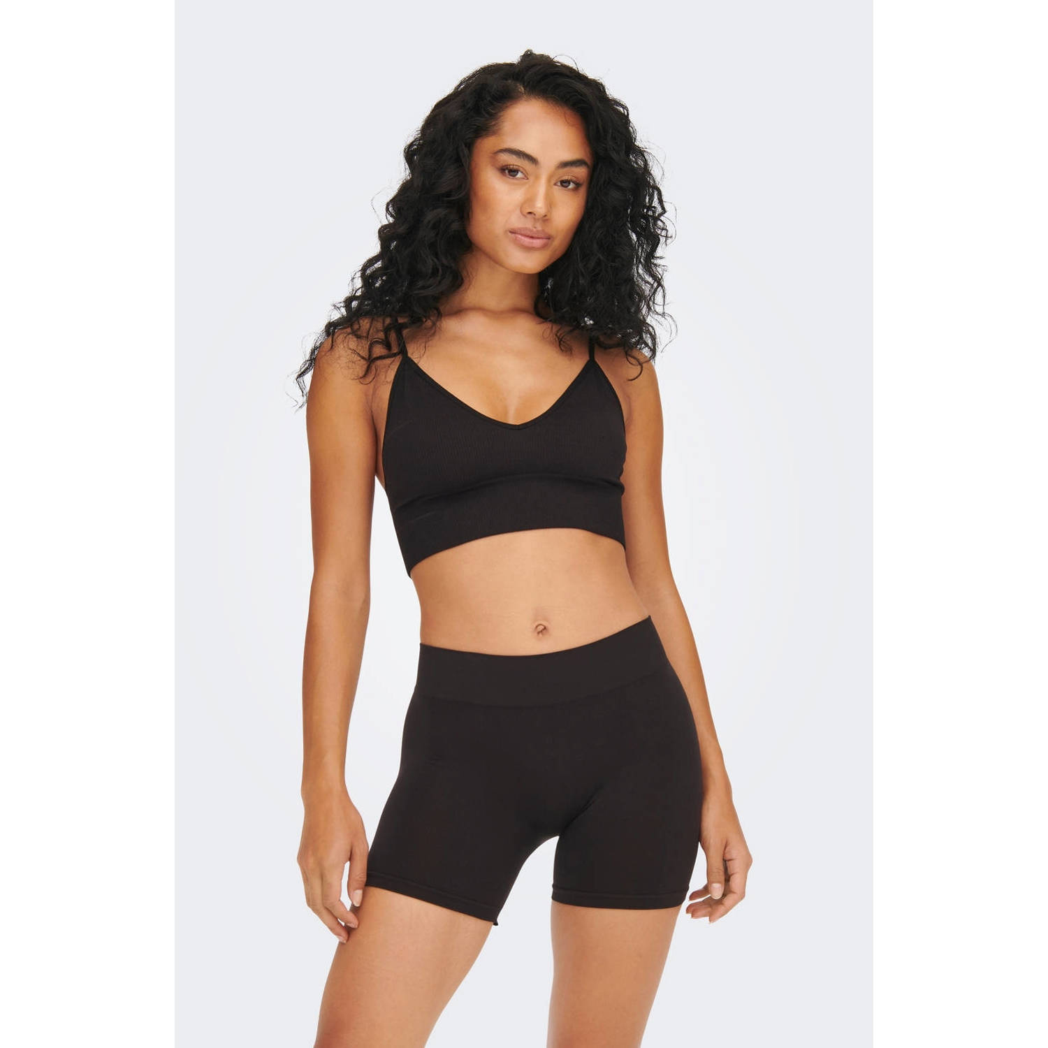 Only Hotpants ONLVICKY S-LESS MINI SHORTS 2-PACK (set 2-delig)