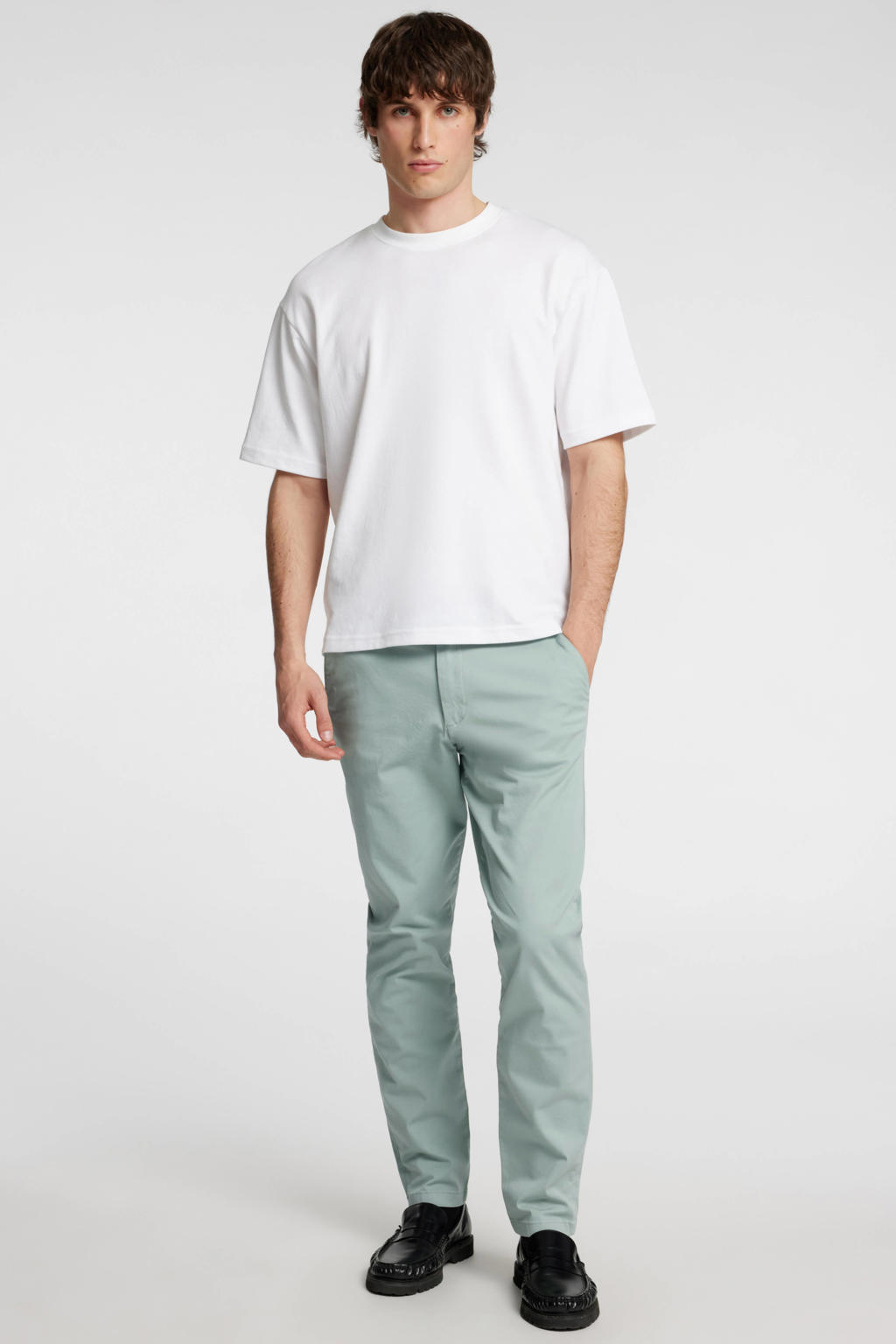 Selected slim chino lichtgroen