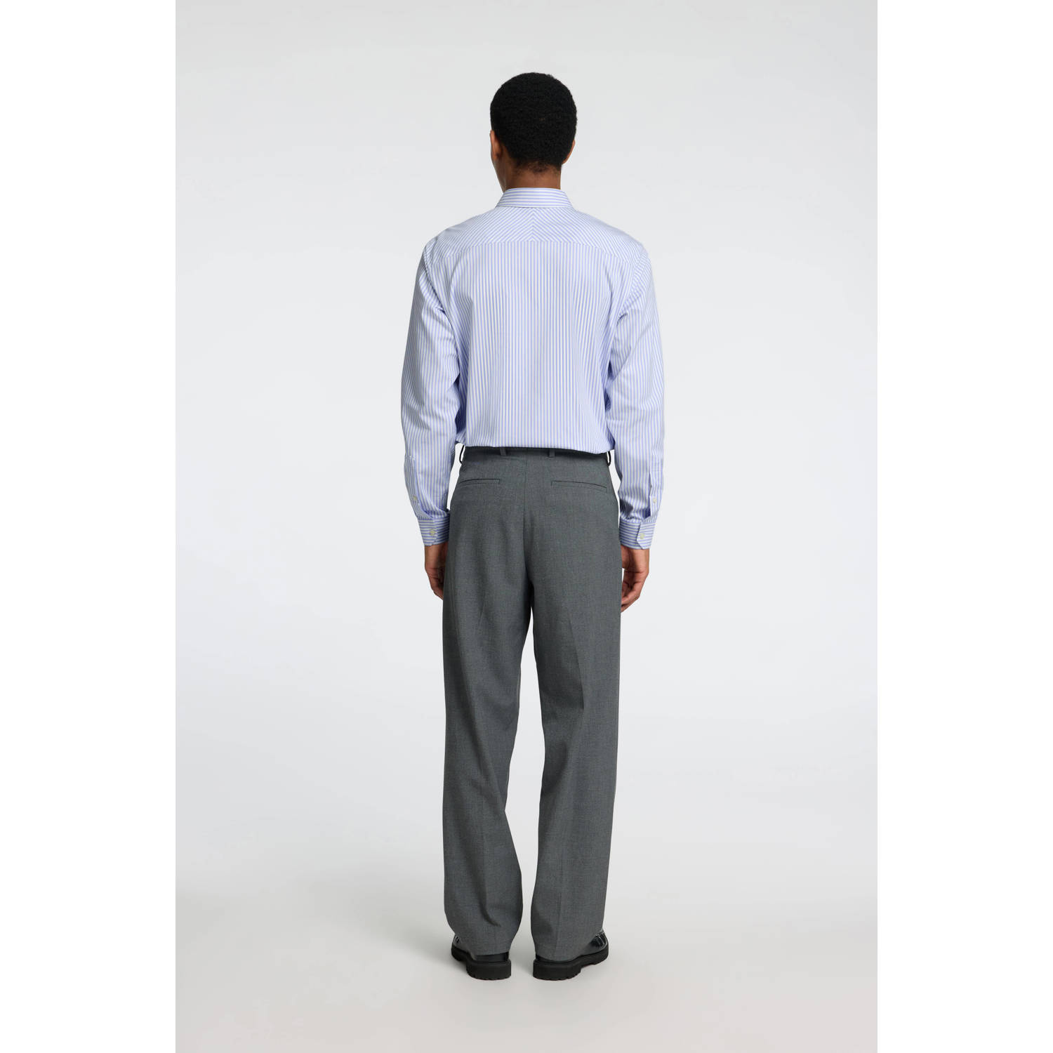 SELECTED HOMME slim fit overhemd met mouwlengte 7 SLHSLIM lichtblauw