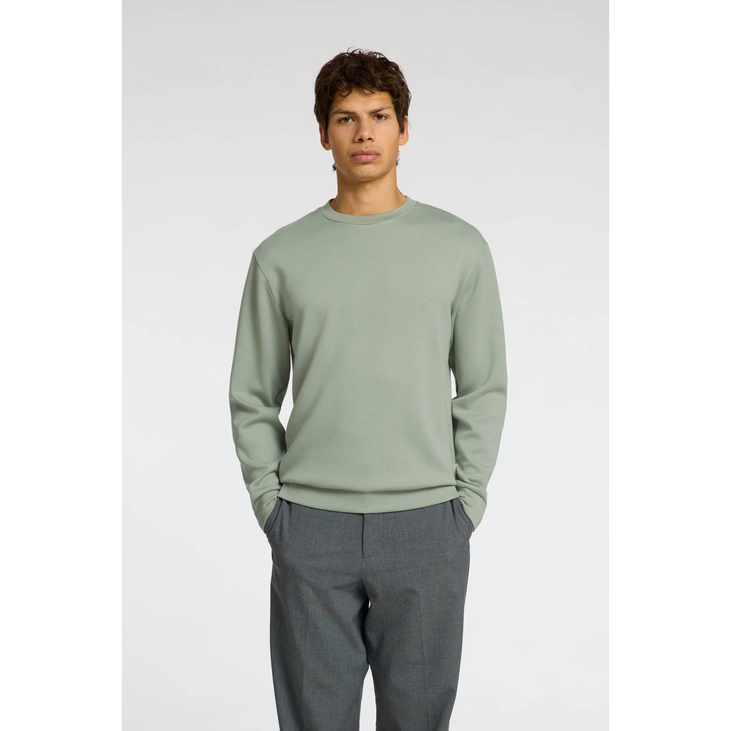 SELECTED HOMME Sweatshirt SLHEMANUEL SOFT CREW NECK SWEAT NOOS