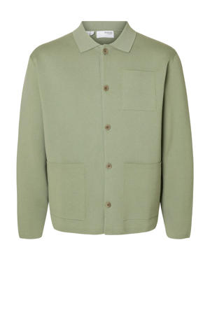 gebreid vest groen