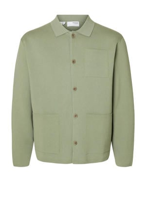 gebreid vest groen