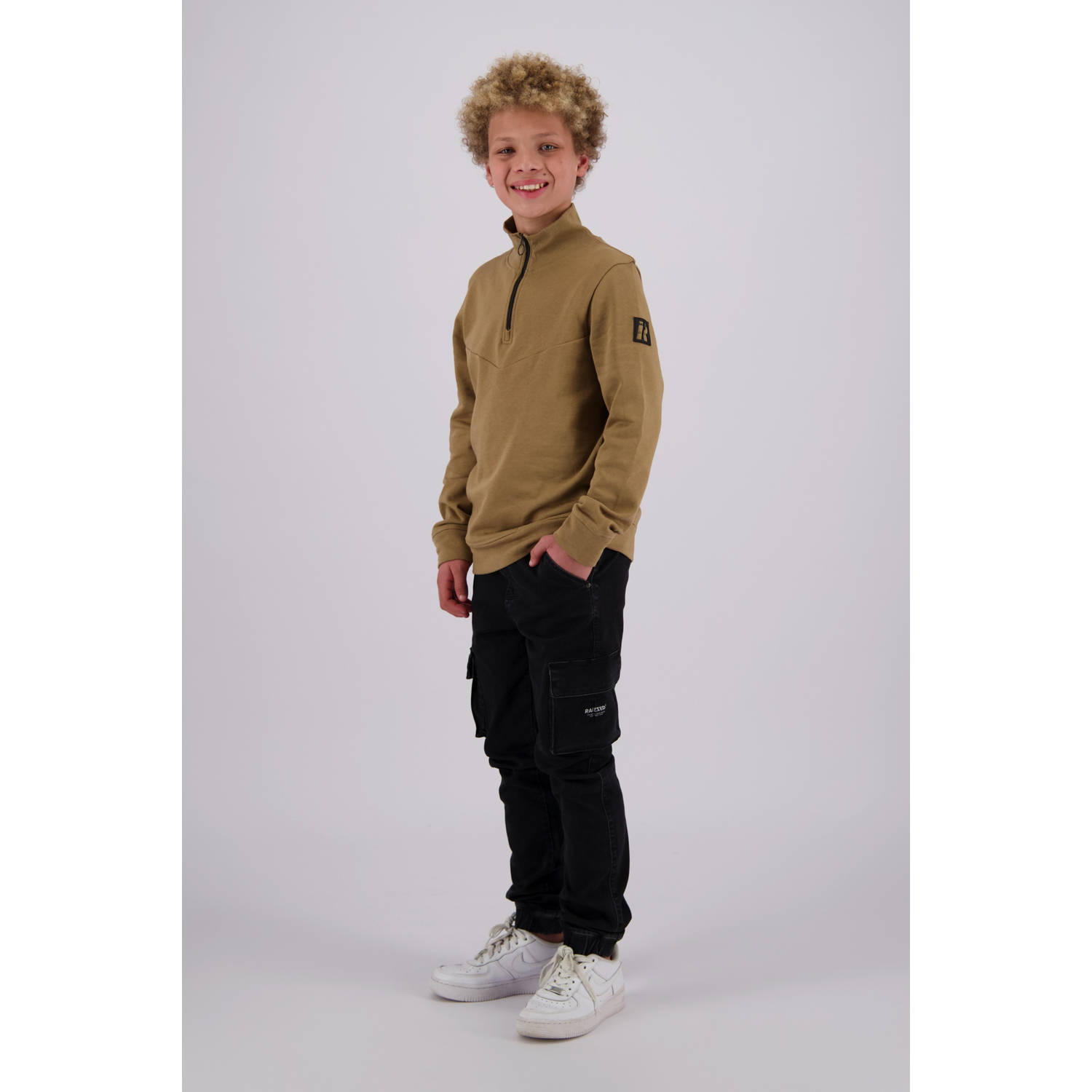 Raizzed sweater lichtbruin