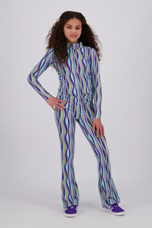 flared legging paars