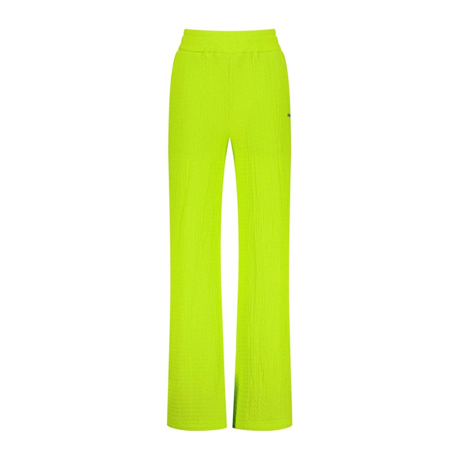 Raizzed wide leg broek neon geel