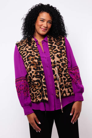 gilet met panterprint