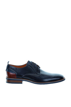 Amalfi leren veterschoenen donkerblauw
