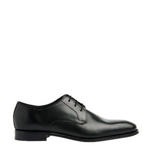 Madison leren veterschoenen zwart