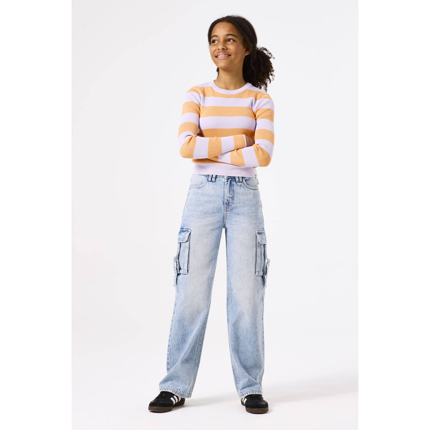 Garcia straight leg light blue denim