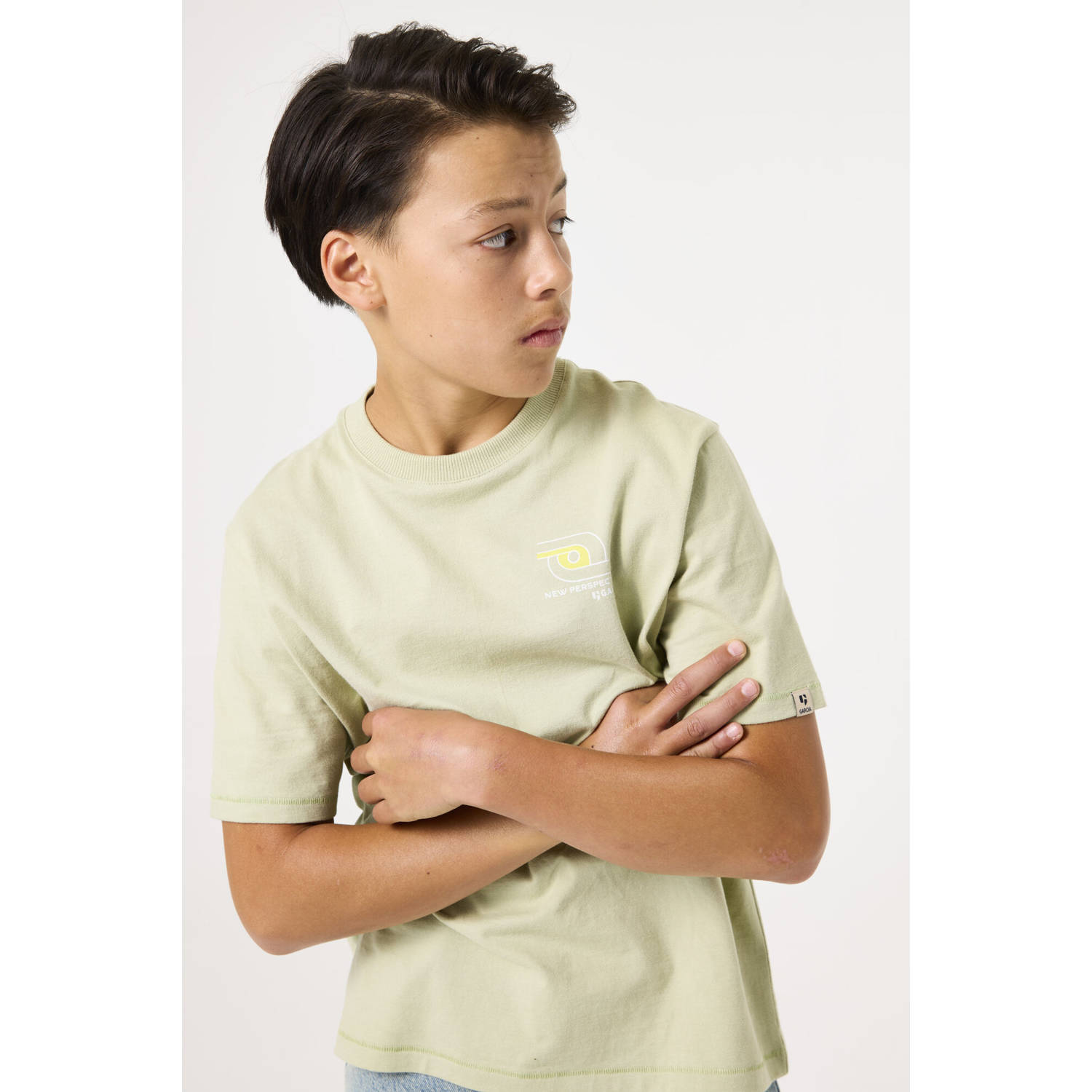 Garcia T-shirt met labelprint