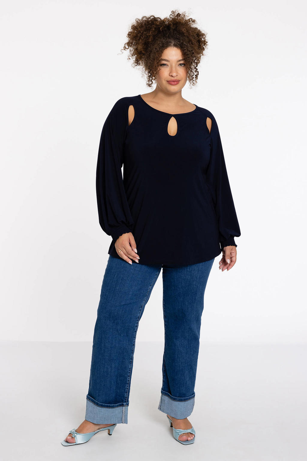 YOEK top donkerblauw