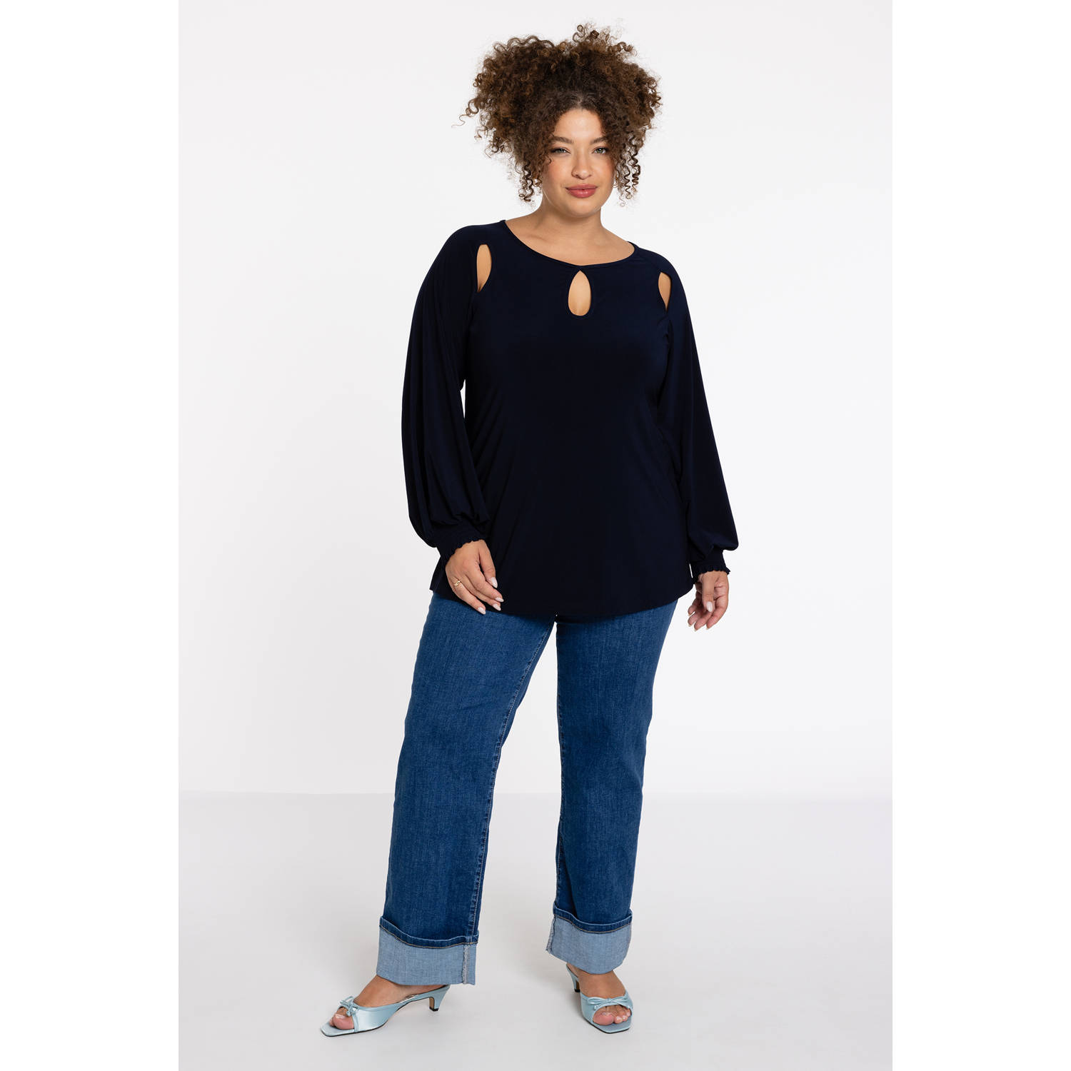 YOEK top donkerblauw
