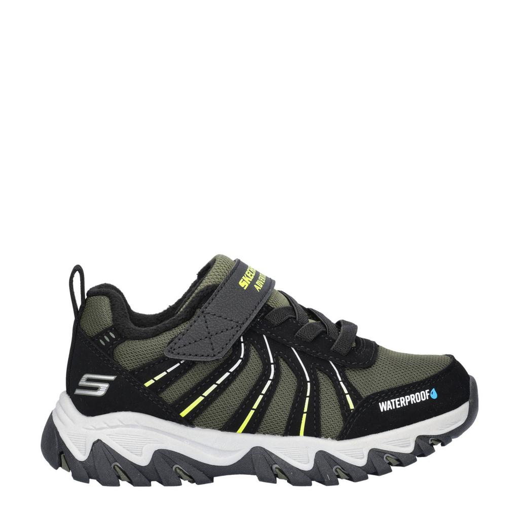 Groen en zwarte jongens Skechers Rugged Ranger chunky sneakers van nylon met klittenband