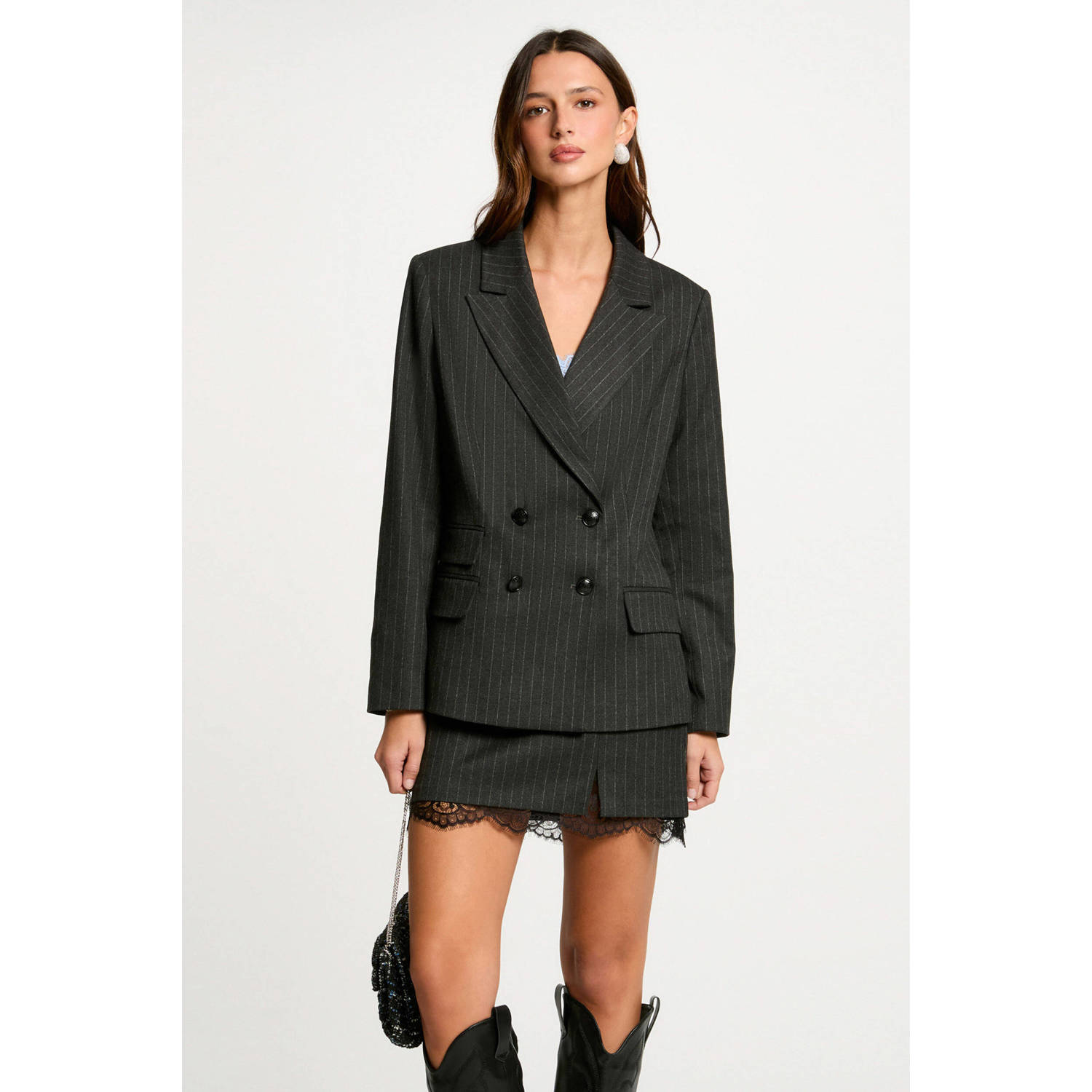 Morgan regular blazer antraciet