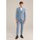 WE Fashion Tall fit colbert grijsblauw
